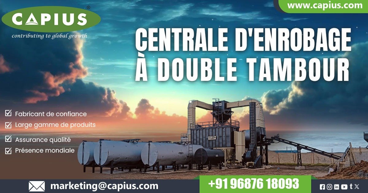 Centrale d'enrobage à double tambour en Algérie