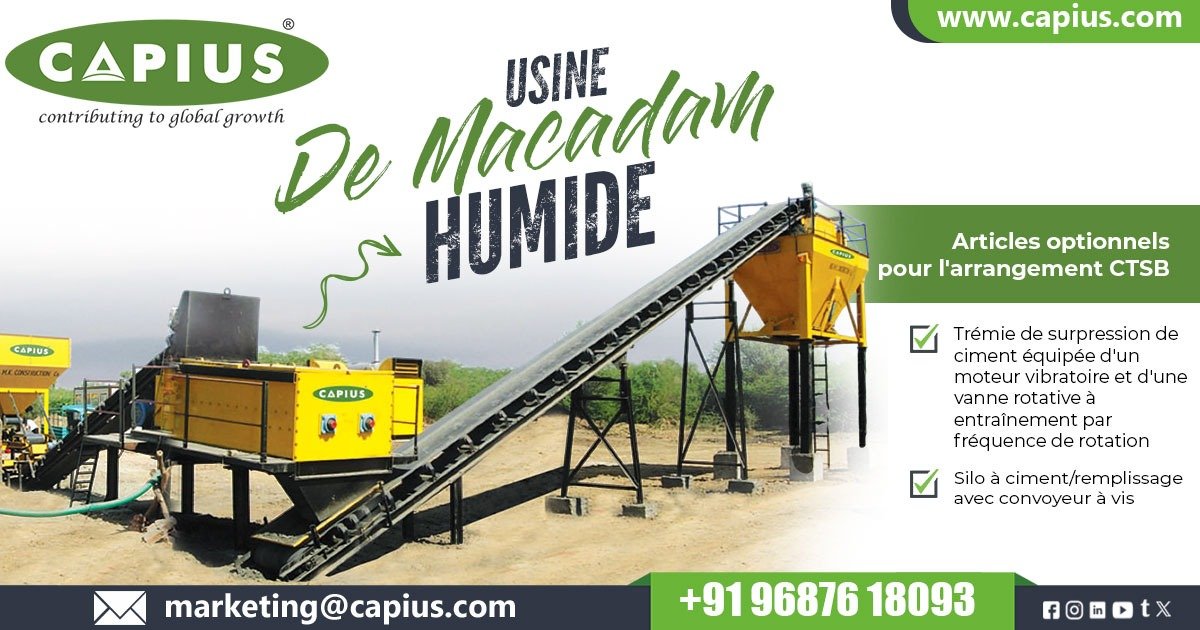 Usine de Macadam Humide en Algéri