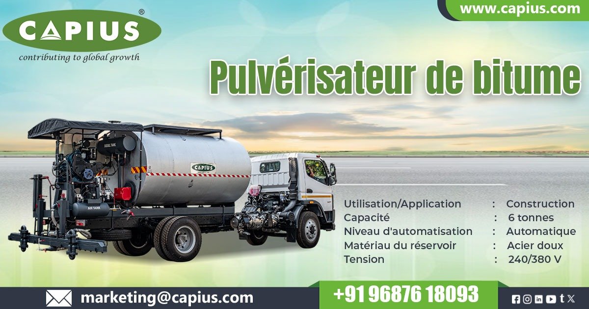 Exportateur de Pulvérisateur de Bitume au Maroc