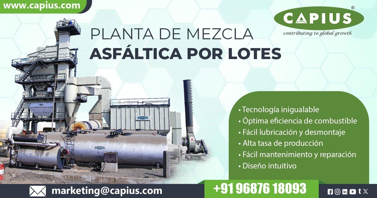 Planta de Mezcla Asfáltica por Lotes en Chile