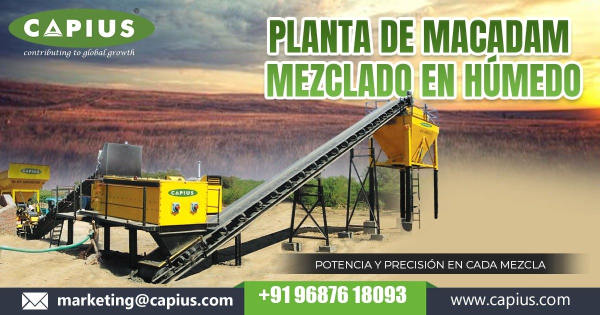 Planta de Macadam con Mezcla Húmeda en Uruguay