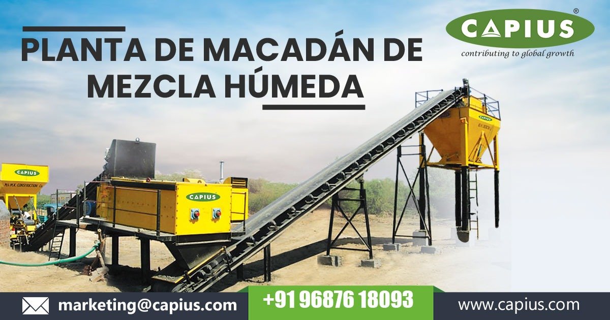 Planta de Macadán de Mezcla Húmeda en Honduras