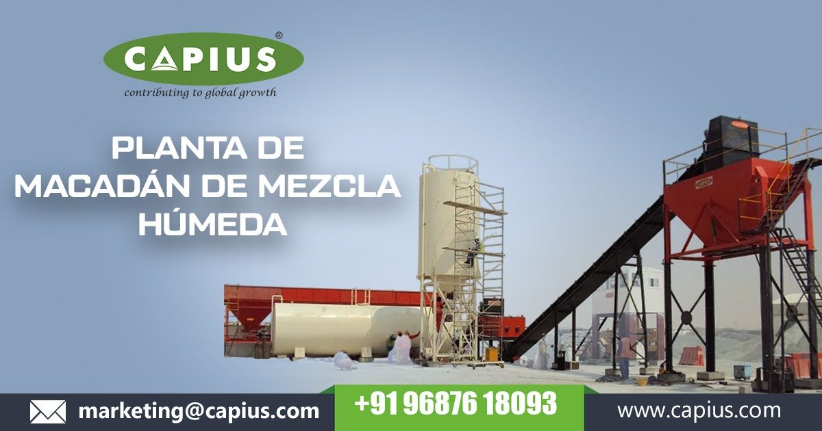 Planta de Macadam en Mezcla Húmeda en Paraguay