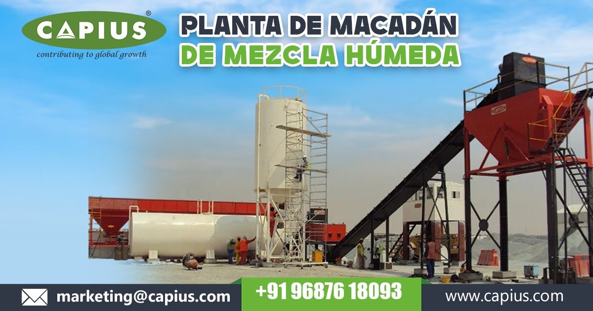 Planta de Mezcla Húmeda de Macadam en Guatemala