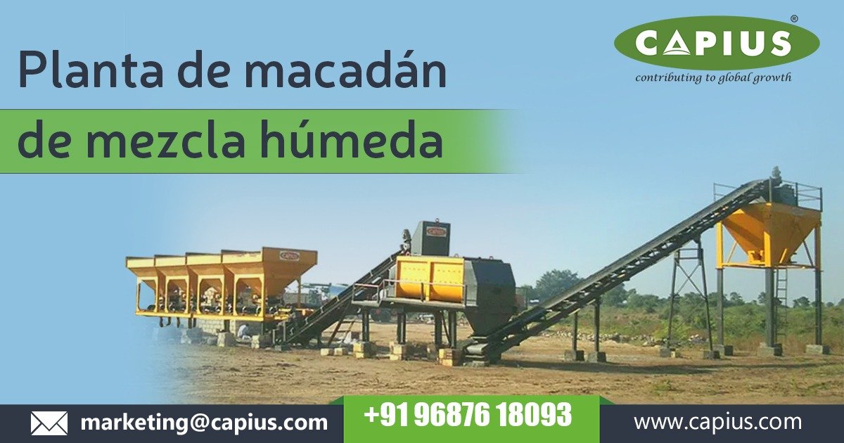 Planta de mezcla húmeda de macadán en Nicaragua